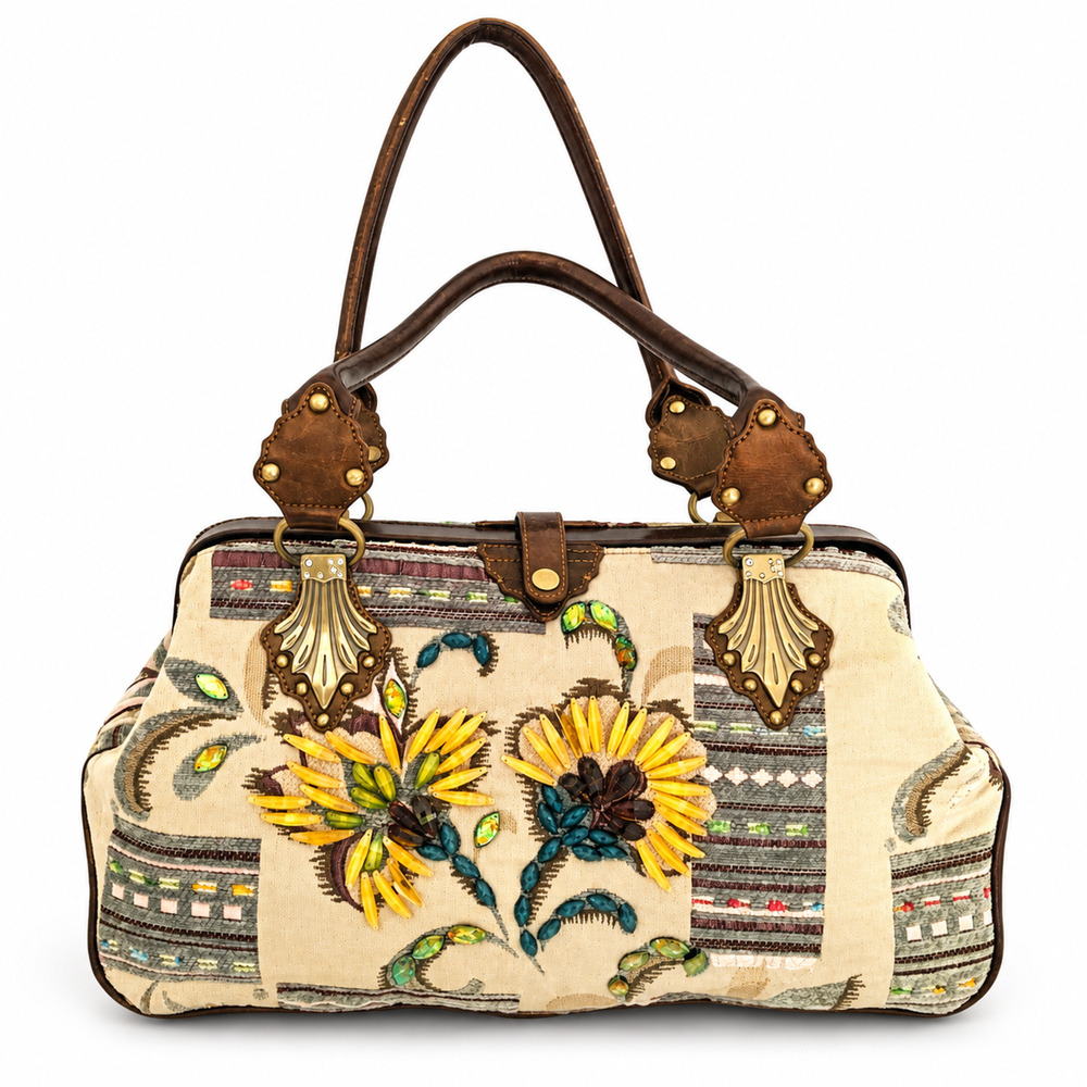 Sharif 25th Anniversary Tapestry Jeweled Doctor Bag